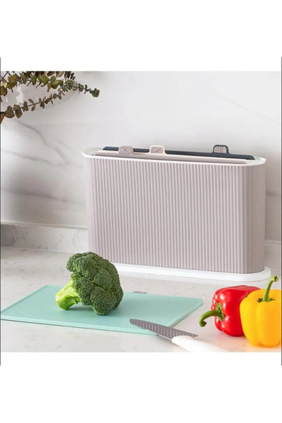 Entude Standlı 4'lü Kesim Panosu Seti Kesme ve Doğrama Tahtası