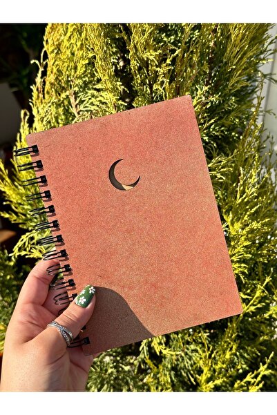 esamore concept Özel Ahşap Kapaklı Ajanda Defter Günlük, Spiralli Ahşap Kapaklı Defter, Anı Defteri