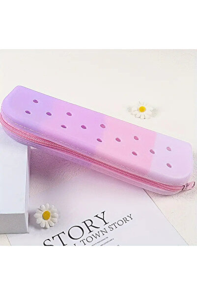 bundle island Cutie de creioane pentru copii din silicon colorat în trepte