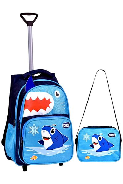 dealp Geantă ortopedică pentru școală primară cu rucsac cu rulare din material textil rezistent la apă
