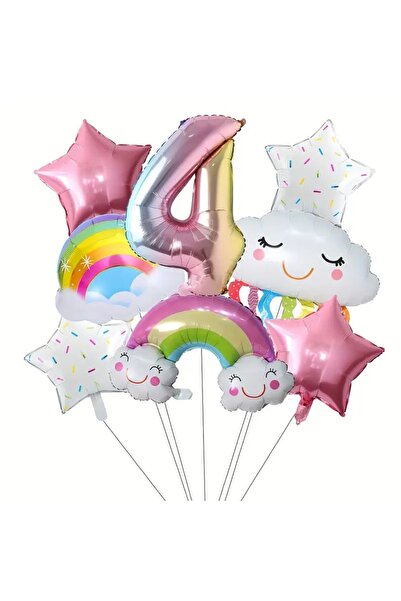 DÜVENCİ TİCARET ΣΕΤ ΜΠΑΛΟΝΙΩΝ ΑΛΟΥΜΙΝΙΟΥ ΦΥΛΛΟΥ ΟΥΡΑΝΙΟΥ ΤΟΞΟΥ ΓΙΑ ΠΑΙΔΙΑ