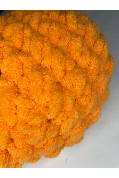 Yumon Store Hand Knitted Puffy Heart Pillow Decorative Gift 25 X 25 cm - Navy Blue