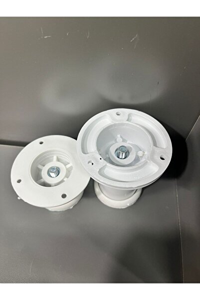 Taşkın Aksesuar Picior reglabil Ufo 10 cm (2 bucăți) alb pentru baie, bucătărie, dulap, mobilă, picior din plastic dur