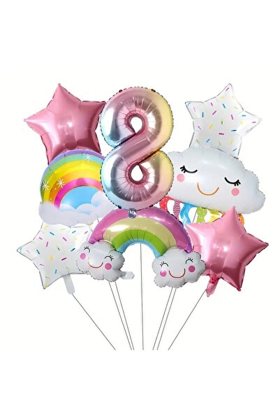 DÜVENCİ TİCARET ΣΕΤ ΜΠΑΛΟΝΙΩΝ ΑΛΟΥΜΙΝΙΟΥ ΦΥΛΛΟΥ ΟΥΡΑΝΙΟΥ ΤΟΞΟΥ ΓΙΑ ΠΑΙΔΙΑ