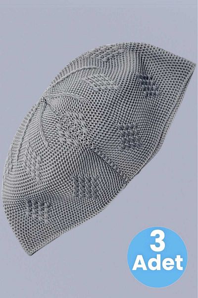Trenderrs 3 τεμάχια υφαντό πλεκτό μοτίβο Skullcap καλής ποιότητας Προσευχή Skullcap