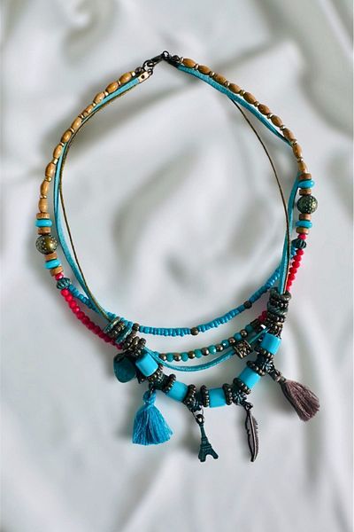 PETEK AKSESUAR ETHNIC BOHEM DESIGN EIFFEL NECKLACE