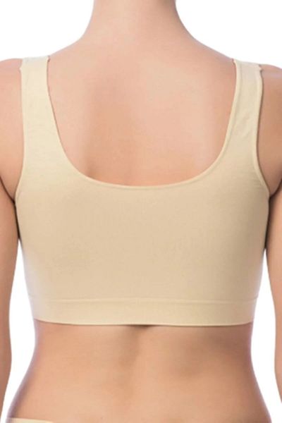 NBB 2410 - 2 Pcs Women's White Thick Strap Half Bustier |   Advantage Pack