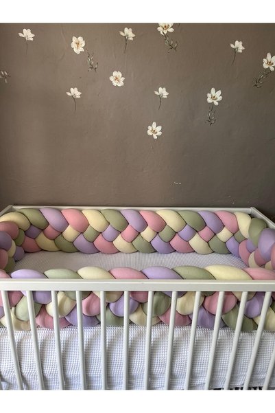 ısıklıtoplarrengarenk 420 cm 4 Örgü Beşik Korumalik