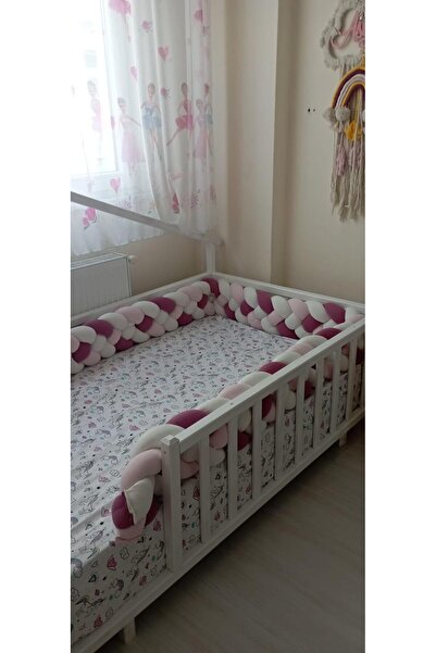 ısıklıtoplarrengarenk واقي سرير 420 سم 4 شبك