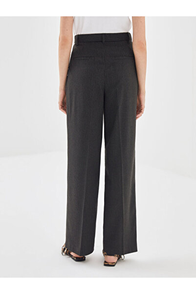LC Waikiki Loose Fit Çizgili Kadın Pantolon LCW Vision