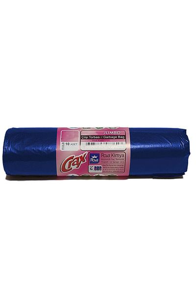 CRAX Economical Jumbo Size Garbage Bag Blue 10 Pieces (40 ROLLS)