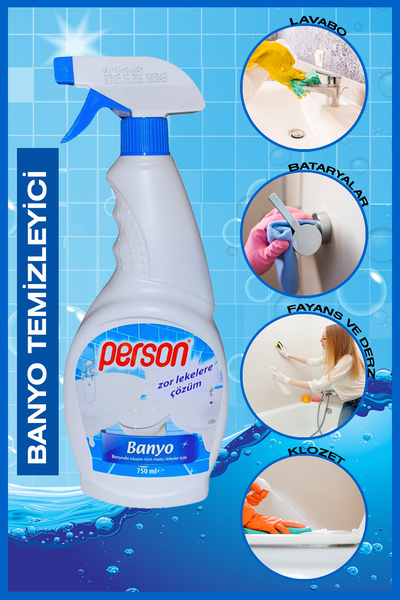 person Derz, Seramik , Musluk, Duşakabin Temizleyici Sprey 750 ml