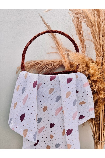 Tinybabyconcept Organic 100% Cotton Multi-Purpose Baby Blanket Set of 3 90X90 cm Muslin Cloth Blanket