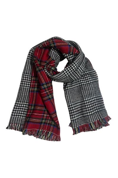 dg concept Double Sided Plaid Scarf Shawl