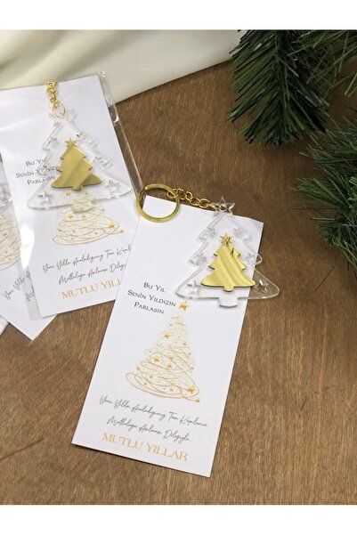 Masalsı Concept 1 Adet Yılbaşı Temalı Yeniyıl Hediyesi Anahtarlık Sevgiliye E...