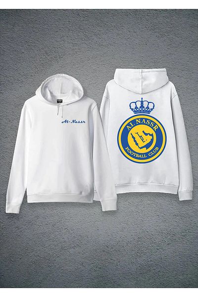 Pisa Art Al Nassr Logo Front Back Special Design Hooded Sweatshirt & Sweatpants 2-Piece Combination