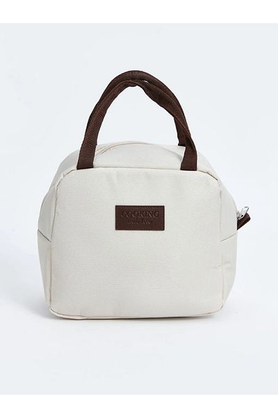 LC Waikiki LCW ACCESSORIES Θερμική τσάντα εκρού με φερμουάρ