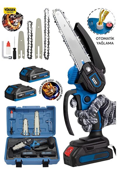 Genel Markalar ALMAN 7 SERİSİ OTOMATİK YAĞLAMALI ÇİFT AKÜLÜ ŞARJLI ZİNÇİRLİ A...