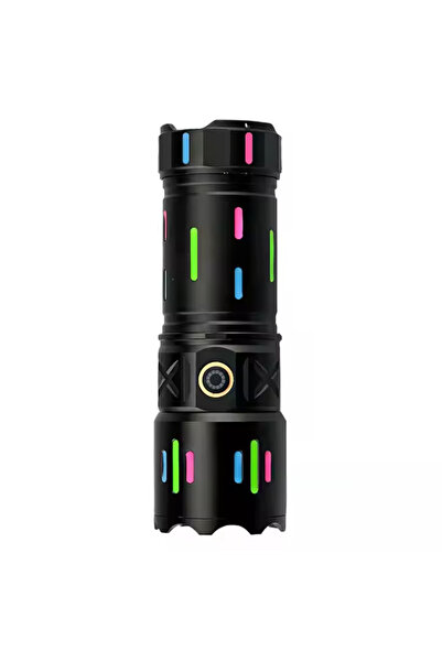 Genel Markalar P90 Flashlight El Feneri 2000 Lümen 12000 Mah 4 Kademeli Zom Ö...