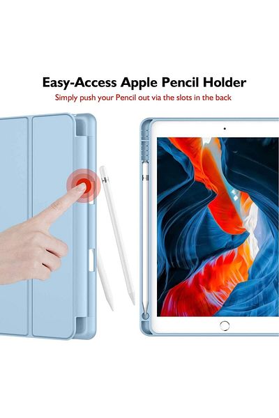 UnDePlus Apple Ipad 9th 8th 7th Generation 10.2" Case Smart Case with Pencil Compartment A2602 A2603 A2604 A2605