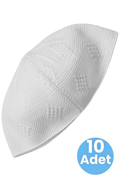 Uniquetrenders Συσκευασία 10 υφαντών πλεκτών μοτίβων Skullcap καλής ποιότητας Σκληρό κάλυμμα προσευχής