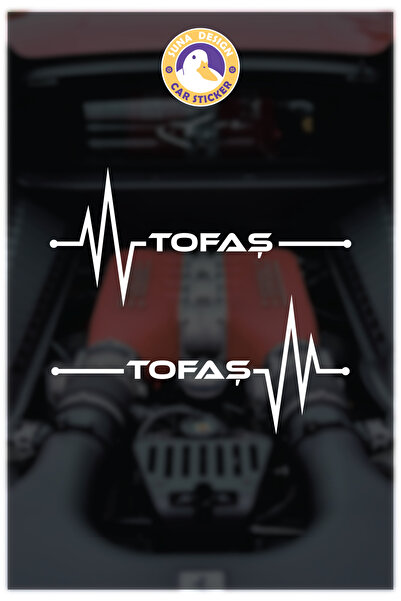 SUNA Tofaş Nabız Araba Motosiklet Laptop Duvar Uyumlu Folyo Sticker 8X15 CM