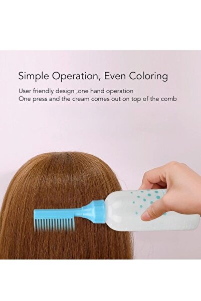 CNGZSHOP Şeffaf Ölçekli Ergonomik Tasarım Plastik Saç Boyası ve Şampuan Uygul...