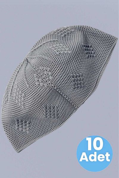 Trenderrs Συσκευασία 10 υφαντών πλεκτών μοτίβων Skullcap καλής ποιότητας Σκληρό κάλυμμα προσευχής