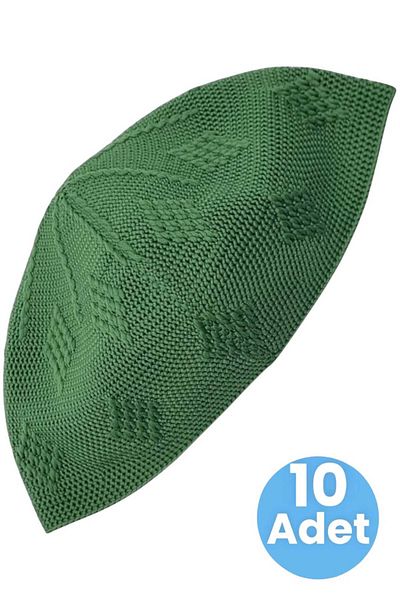 Uniquetrenders Συσκευασία 10 υφαντών πλεκτών μοτίβων Skullcap καλής ποιότητας Σκληρό κάλυμμα προσευχής