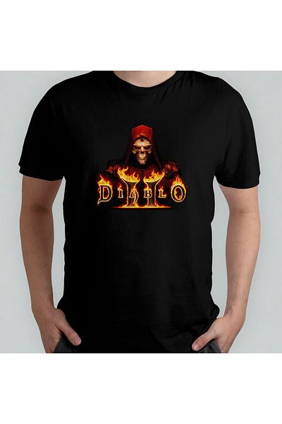 Pixxa Μπλουζάκι Diablo II Crew Neck 100% βαμβακερό - Μοντέλο 1