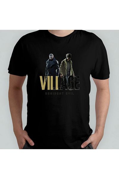 Pixxa Resident Evil 8 Village - Μπλουζάκι από 100% βαμβακερό λαιμόκοψη μοντέλο 1