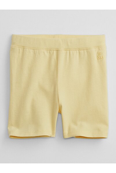 GAP Kız Bebek Sarı Brannan Bear İşlemeli Pull-On Şort