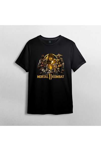 Pixxa Mortal Kombat II - Μπλουζάκι από 100% βαμβακερό λαιμόκοψη μοντέλο 1