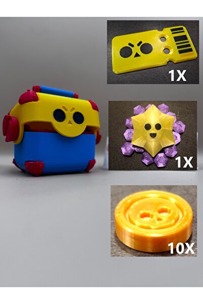 Goplast Premium Brawl Stars Mega Box Coinli Elmaslı Kartlı