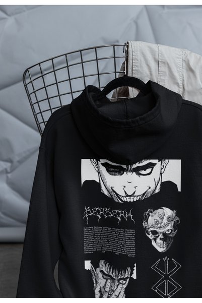 macklin للجنسين النساء الرجال Berserk أنيمي الجبهة الخلفية مطبوعة تصميم مخصص ...