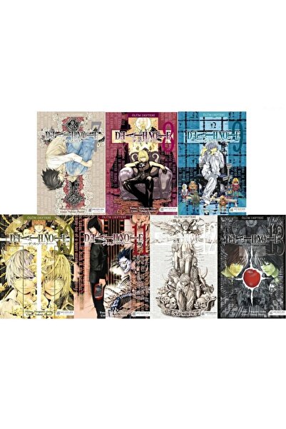 Akıl Çelen Kitaplar Death Note 7-8-9-10-11-12-13 Manga Seti (7 KİTAP) / Ölüm ...