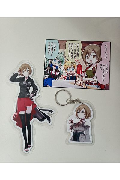 nihonwosekai Hatsune Miku Pjsekai Colorful Anime Keychain Bookmark Set Pvc Lamination Finish