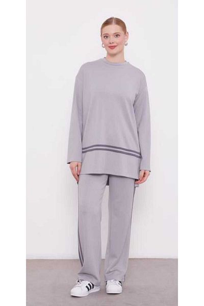 Levidor Gray Set with Piping Detail