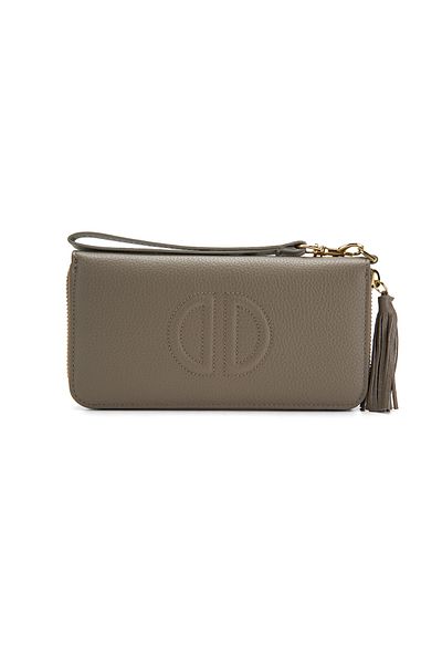 Desa Kathleen Gray Women's Leather Wallet