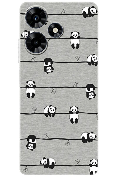 iNfinix Hot 30 (X6831) Compatible Sheath Pattern Printed Silicone Pandas NGO:751 CP-pXoW5vn