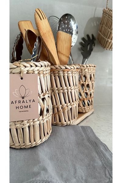 AFRALYAHOME Комплект от 3 модулни чекмеджета за лъжици и черпаци, кухненски органайзер