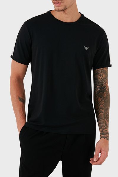 Emporio Armani Tricou cu logo pentru bărbați - bumbac elastic, tricou cu croiala normală 111890   4R717 mii