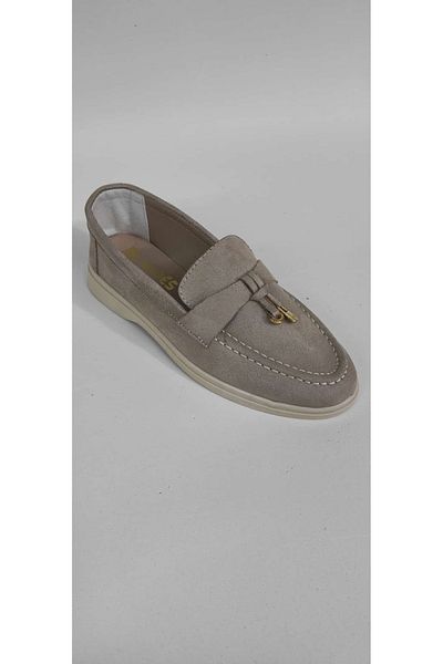 shop Beige Suede Casual Loafers
