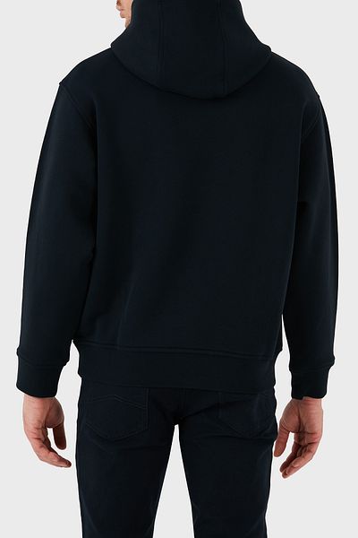 Emporio Armani Men's Hooded Sweat - 100% Cotton, Regular Fit Sweat 6D1M93 1Jtaz 0985