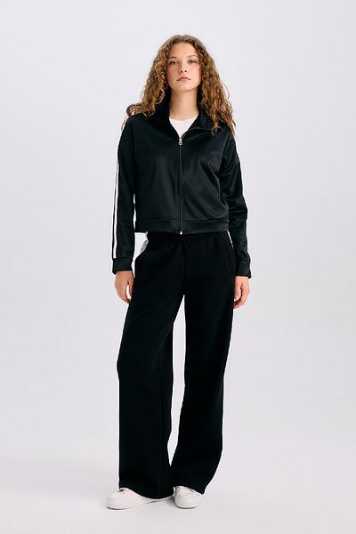 DeFacto Oversize Wide Fit Pocket Zippered Sports Cardigan E1803Ax24Wn