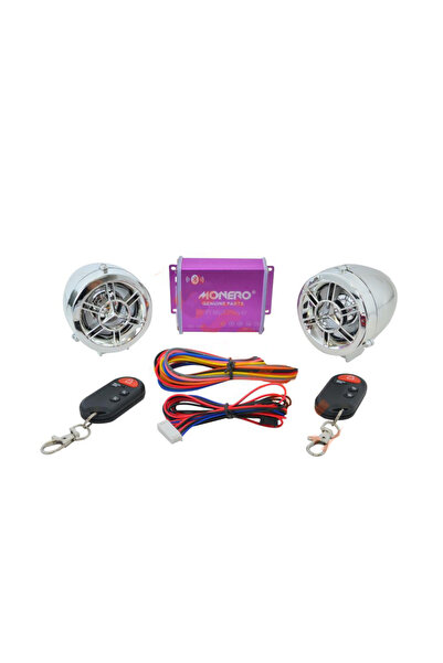 monero MÜZİK SİSTEMİ KROM BLUETOOTH -MP3 ÇALAR -ALARM -USB OKUYUCU -RADYO