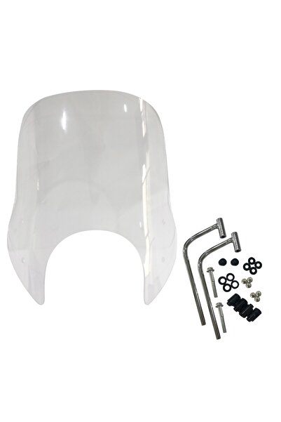 RMG ARORA CAPPUCINO SYM FIDDLE 2 125 34CM SİPERLİK CAMI ŞEFFAF