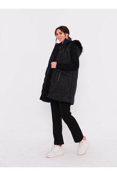 Bwest Sarah Hooded Inflatable Vest Sports Triple Set - 70030.003 - Black