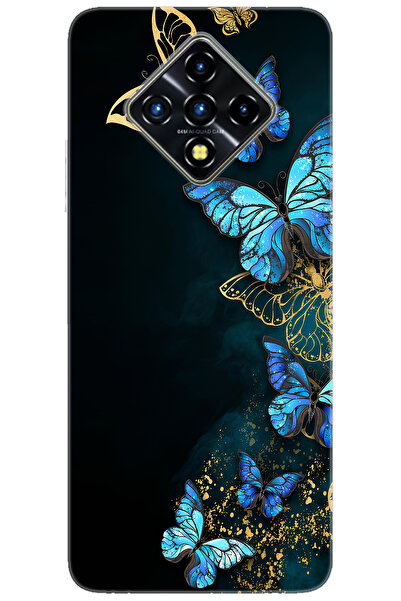 Ceppare iNfinix Zero 8 (X687) Uyumlu Kılıf Desen Baskılı Silikon Kelebekler S...