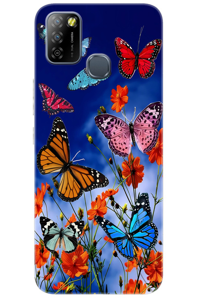 iNfinix Smart 5 (X657B) Compatible Sheath Pattern Printed Silicone Color Butterflies NGO:741 CP-pqs3eyc
